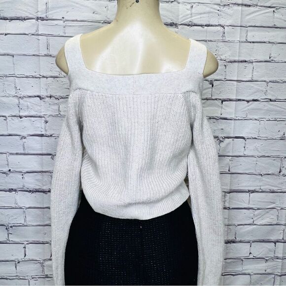 All Saints Dasha Crop Jumper Cold shoulder sweater size Small - Picture 4 of 10